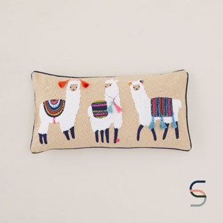 SARABARN Boho Cushion Cover | ปลอกหมอนอิง ลายอัลปาก้า โบโฮ