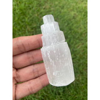 พร้อมส่ง ถ่ายจากสินค้าจริง คริสตัล หินแท้100% แท่งหินเซเลไนต์ selenite tower  #4