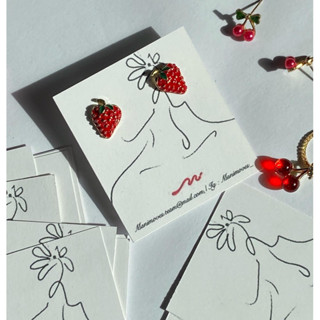 ต่างหู Fruity Earrings น่ารักมาก 🍒🍓