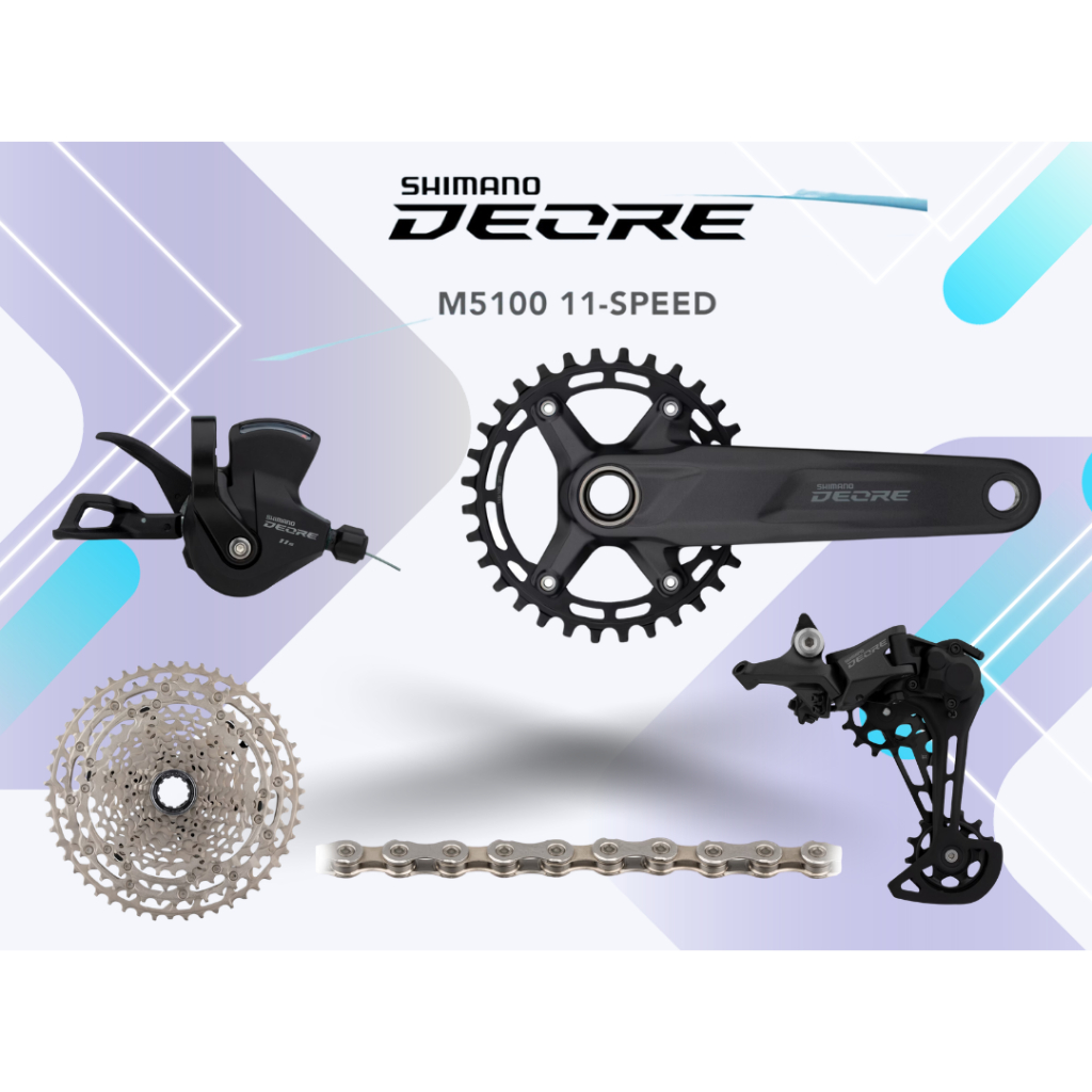 [แนะนำ] Groupset Shimano Deore M5100 11 Speed ประกันศูนย์ไทย