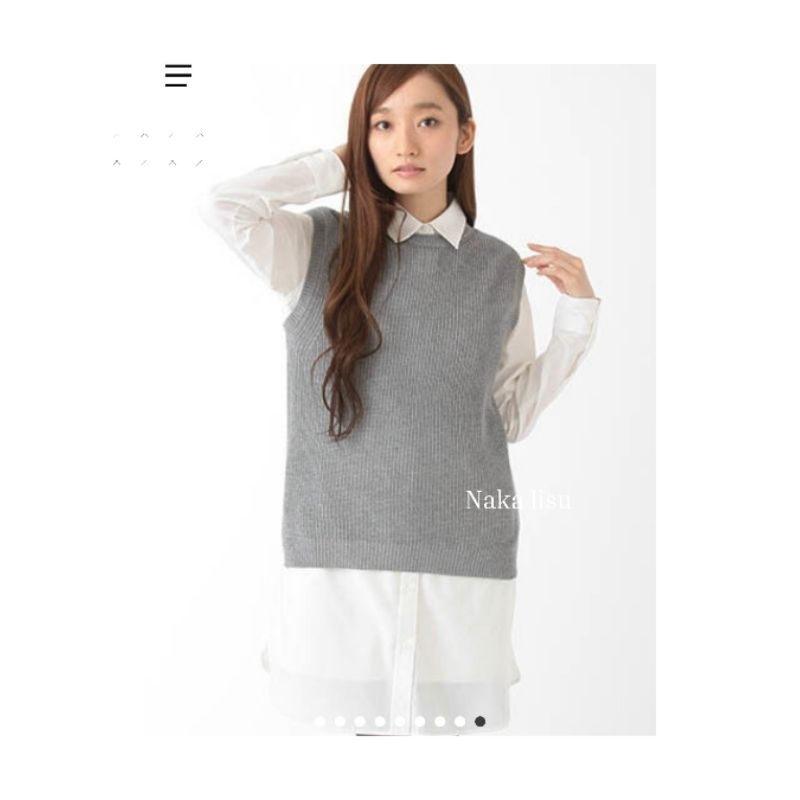 E hyphen world galleryเสื้อกั๊กถัก