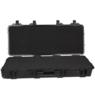 กล่องใส่ปืนยาว กล่อง Hard case ขนาด98×42×18ซม. , มีล้อลาก ,มีโฟมลูกเต๋าด้านใน (สินค้าจากไทย พร้อมส่ง)