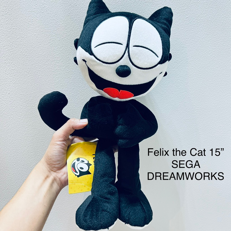 #ตุ๊กตา #แมว #เฟลิกซ์ #Felix #the #cat #งานหายากที่สุด #งานเเรร์ #ป้ายห้อย #ขนาด15นิ้ว #Felixthecat SEGA DREAMWORKS