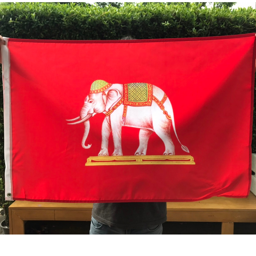 Backdrops & Banners 129 บาท ธงชาติไทยธงราชนาวี ธงช้างไทย ลาย2ด้าน ตาไก่ 2มุม 60x90cm. Home & Living
