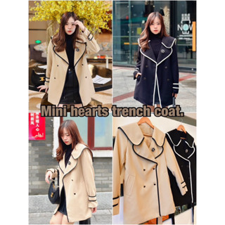 [Make your Clothes] Mini hearts trench coat เทรนโค้ทกระดุมหัวใจ