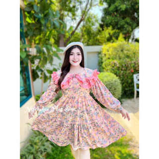 🔥Plussize🔥เดรสคนอ้วน🔥L 42-50   XL 50-60