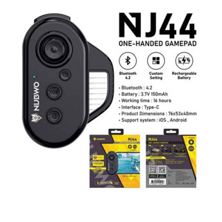 ⭐จอยเกมมือเดียวไร้สาย One-handed Gamepad Wireless 💛 จอยเกมส์ จอยคอนโทรล จอยเกมส์มือถือ NUBWO NJ44 🌱