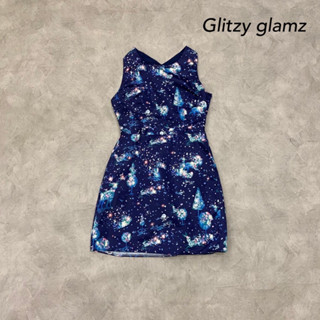 Lalisa999ราคาถูกที่สุด!! Glitzy glamz เดรสแขนกุดทรงสายไขว้หลัง