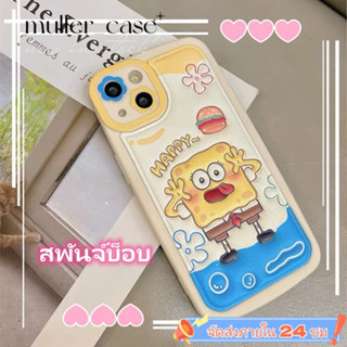 📦จัดส่งภายใน 24 ชม📦เคสไอโฟน 11 14 Pro Max น่ารัก การ์ตูน สพันจ์บ็อบ ป้องกันการตก เคส iphone 12 13 Pro Case for iPhone