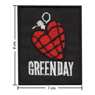 ซื้อ 3 แถม 1 ฟรี อาร์มปัก Green Day ตัวรีดติดเสื้อ อาร์มปัก กรีนเดย์  อาร์มรีดติดเสื้อ Music Band อาร์มโลโก้วงดนตรี