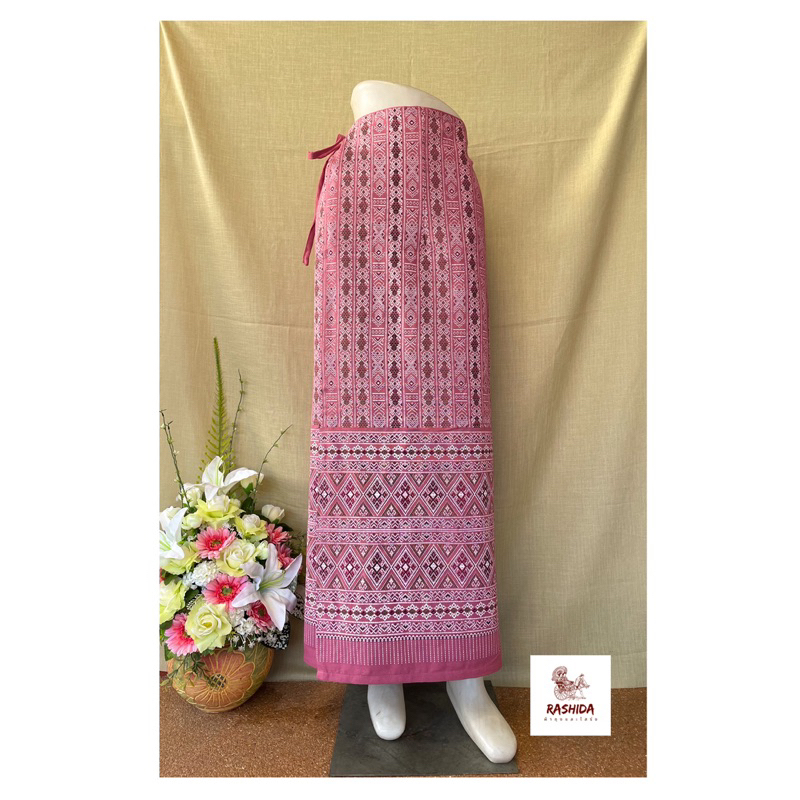 sarongs lanna season ผ้าถุงสำเร็จ ผ้าฝ้าย ผ้าถุงเชือกผูกใส่ไปวัด