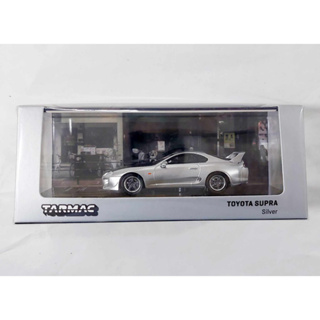 OTH โมเดลรถขนาดเล็ก 7.0 ซม cm 🧩 TARMAC WORKS HOBBY64 1/64 TOYOTA SUPRA SILVER COLOR ใหม่ กล่องสวย พร้อมจัดส่ง