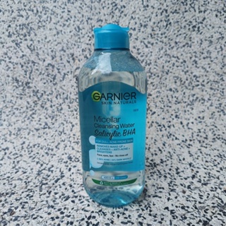 Garnier Micellar Cleansing Water Salicylic BHA 400 ml. การ์นิเย่ ไมเซลล่า คลีนซิ่ง วอเตอร์ ซาลิไซลิค บีเอชเอ