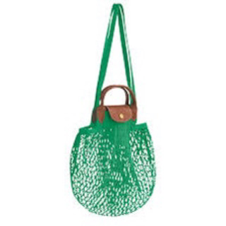 Longchamp Le Pliage Filet รุ่นตาข่าย  Orange Vert ราคาพิเศษ