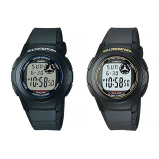 Casio นาฬิกาข้อมือ สายเรซิ่น สีดำ สายเรซิน รุ่น F-200W,F-200W-1A,F-200W-9A