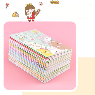🌈สมุดโน๊ตแบบพกพา🌈ลายเส้น✔️พร้อมส่ง เครื่องเขียน สมุดจดบันทึกโน๊ตการ์ตูน เครื่องเขียนนักเรียน