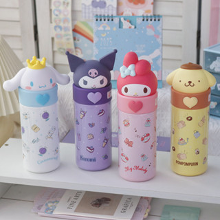 350ML Kawaii ขวดน้ำ แก้วเยติลายการ์ตูน sanrio กระบอกน้ำเด็ก Kuromi กระติกน้ำการ์ตูน ลายซานริโอ้ ขวดน้ำเก็บความเย็น