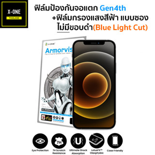 XONE Gen4 ฟิล์มป้องกันแสงสีฟ้า ฟิล์มป้องกันจอแตก ฟิล์มไม่เต็มจอ iPhone Amorvisor