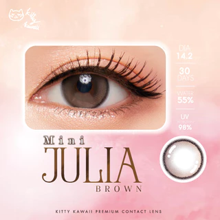 [ขายดี] Kitty Kawaii Contact Lens : Mini Julia Brown (Blister pack) - คอนแทคเลนส์รายเดือน