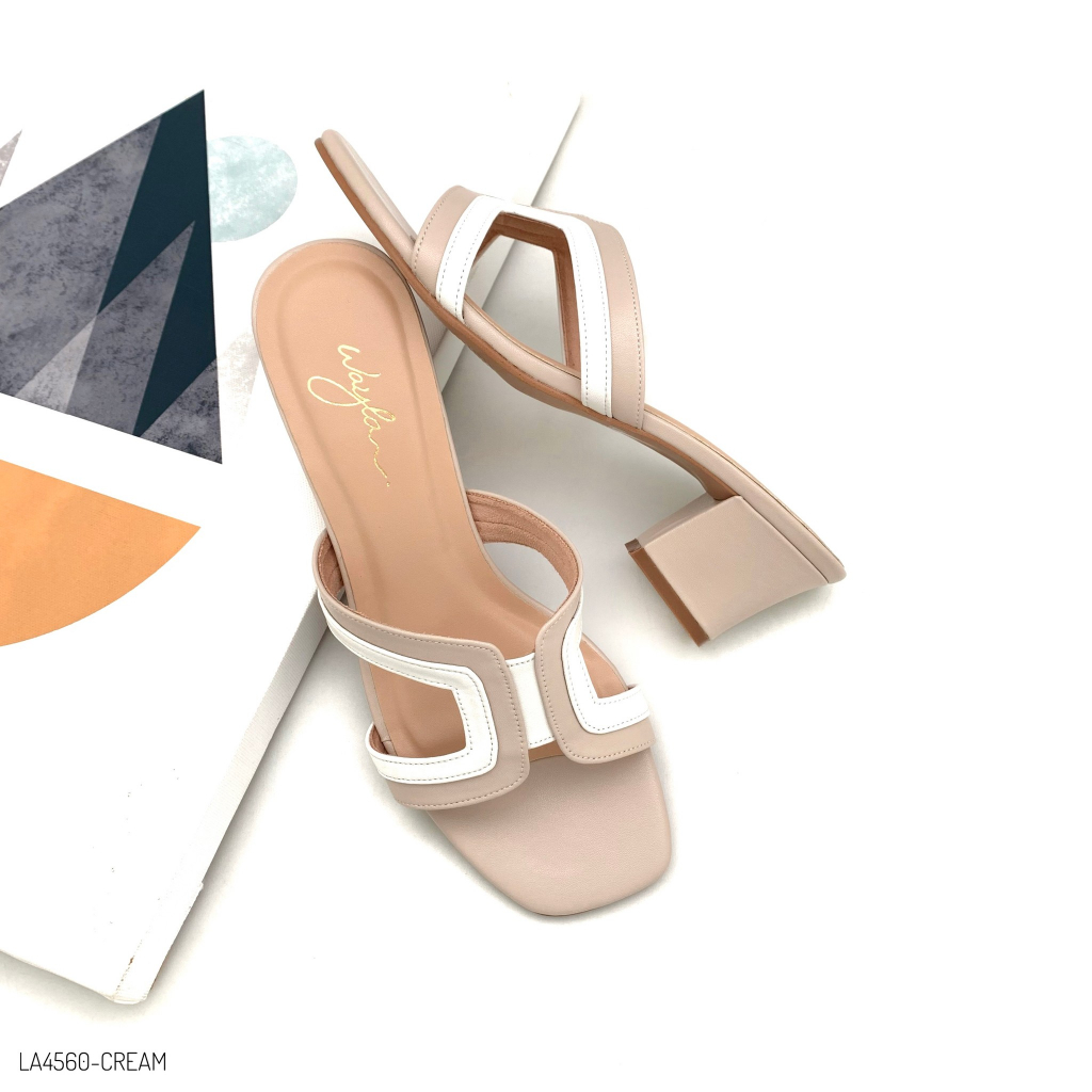 HaloBangkok รองเท้า Casual Heel หนังไมโครไฟเบอร์ รุ่น LA4560