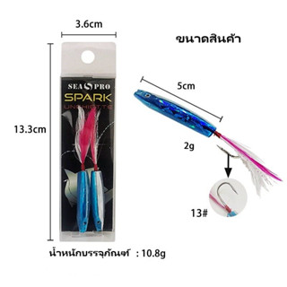 *1-2 วัน (ส่งไว ราคาส่ง หางหนูตกปลา  5cm/ 2g   เบ็ดตกปลา13#   เบ็ดเหยื่อปลอม