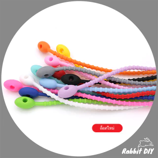 พวงกุญแจ สายคล้อง ซิลิโคน สายซิลิโคน หัววงรี สำหรับห้อย Art Toys / ทำห่วงกลม (แพ็ก 1 ชิ้น)