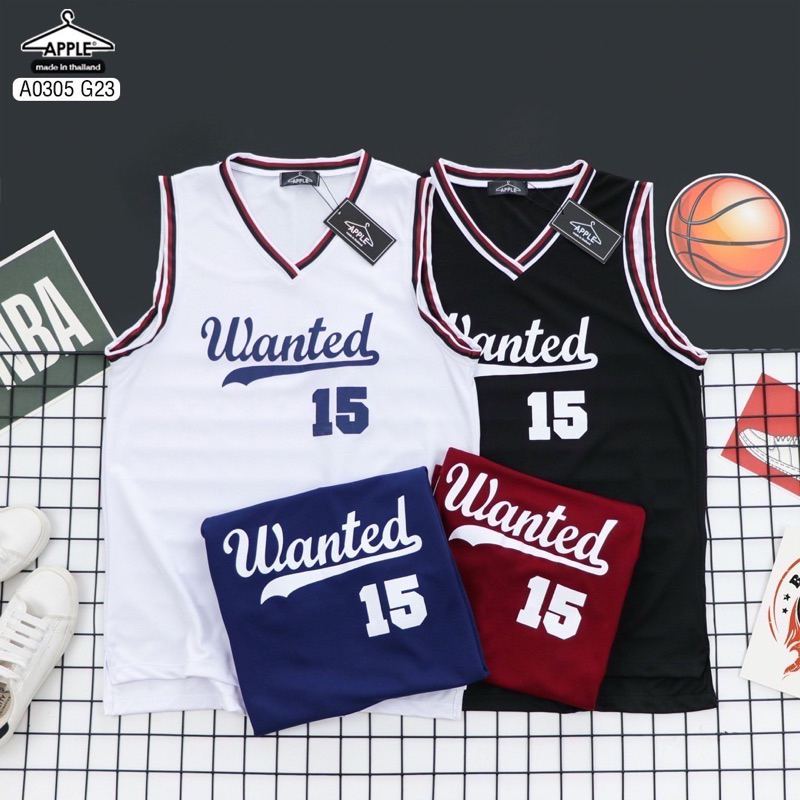 มาใหม่ เสื้อกล้ามกีฬา wanted15 ใส่ได้ทั้ง ชาย หญิง