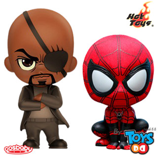 Hot Toys Spider-Man Far From Home Cosbaby COSB632 Spider-Man and Nick Fury [กล่องไม่สวย]