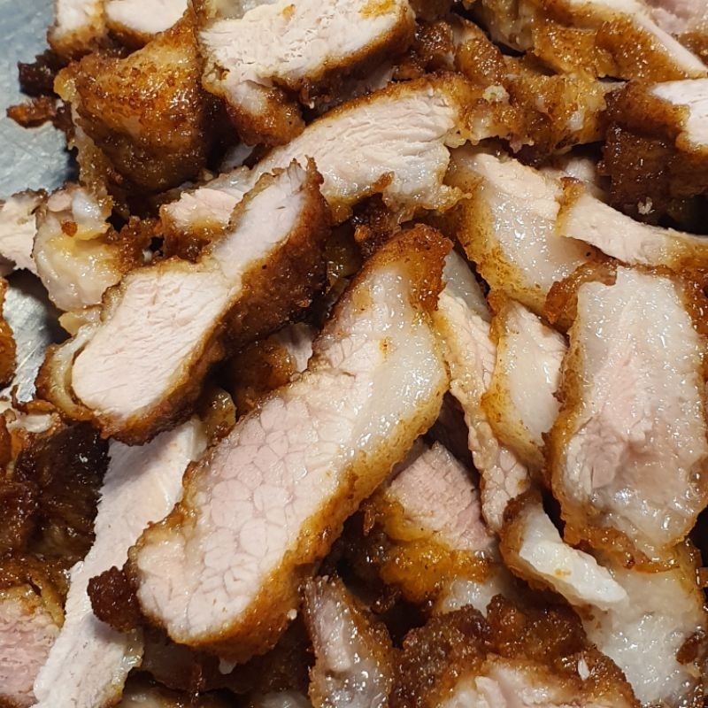 หมูสันคอทอด เนื้อหมูแซมมัน 1 ขีด