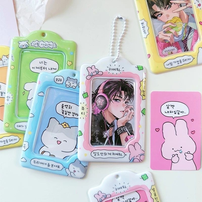 พร้อมส่ง!เฟรมการ์ด ลายการ์ตูนน่ารัก ขนาด3นิ้ว ใส่การ์ด เกาหลี