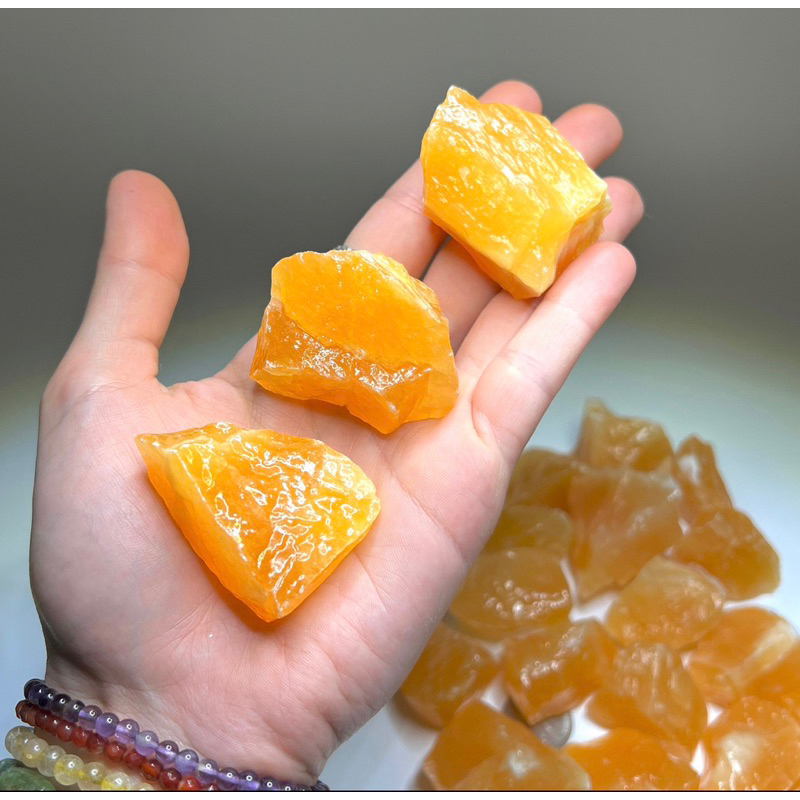 1 PC AAAA Quality Raw Orange Calcite from Mexico Rough Gemstone Very Rare for Healing And Meditation