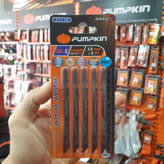 PUMPKIN ใบเลื่อยจิ๊กซอ สำหรับตัดไม้ ตัดเหล็ก ตัดPVC ใบเลื่อยจิ๊กซอว์ (5ใบ/แพ็ค)
