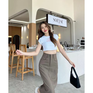 พร้อมส่ง‼️สาวพลัสไซร์ S-5XL(ทักแชทสอบถามก่อน) กระโปรงสไตล์ y2k งานซิปตะขอหน้า ดีเทลผ่าหลัง สาวพลัสไซร์ แอบเซ็กซี่นิดๆ