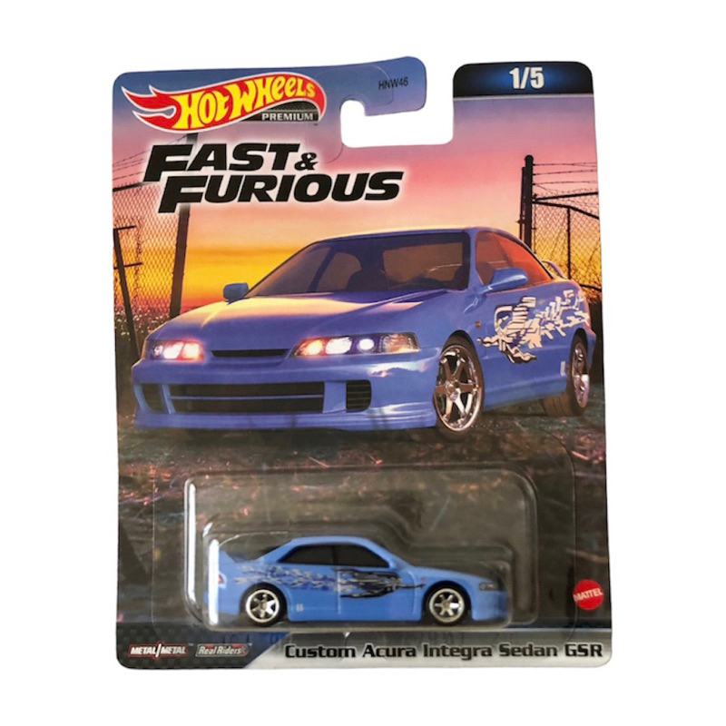 Hot Wheels Fast & Furious Premium Custom Acura Integra Sedan GSR