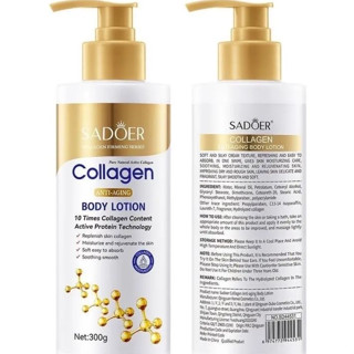 โลชั่นคอลลาเจนทองคำ SADOER Collagen Body Lotion 300ml.