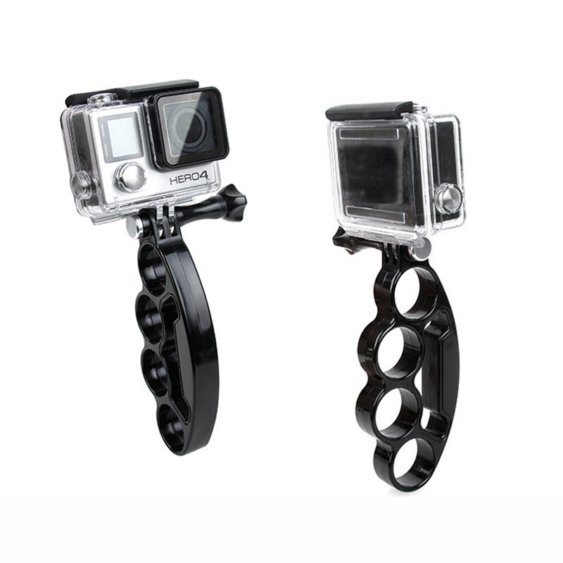 มือถือพลาสติกสนับมือแหวนMonopodขาตั้งกล้องสามขาที่มีสกรูขันด้วยมือ สำหรับGoPro Hero 12/11/10/9/8/7/6/5/4 SJCam YI และชุด