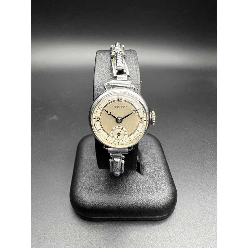 นาฬิกาสวิสไขลานวินเทจ Adler Chronometer