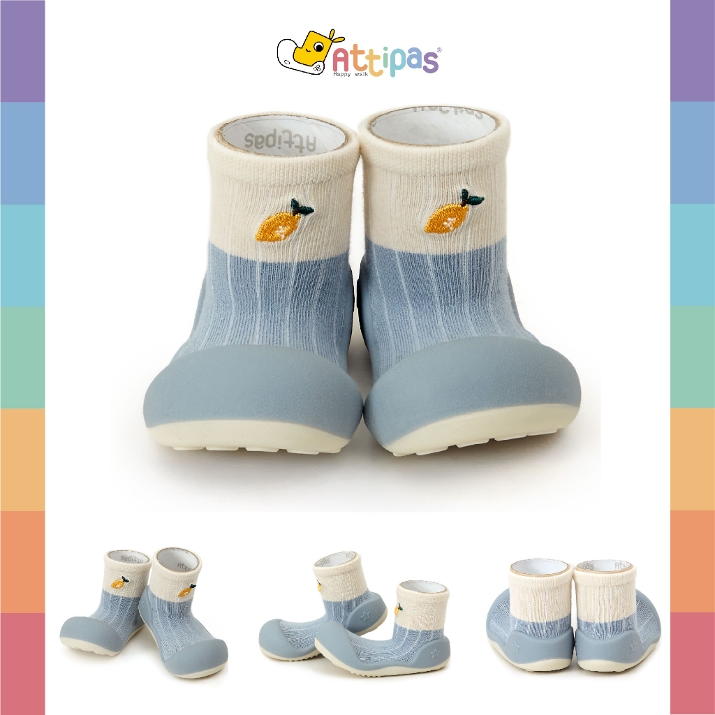รองเท้าหัดเดิน Attipas - รุ่น Lemon- [สี :Blue] [รุ่น Premium]
