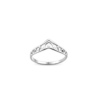 Silver thai Jewelry แหวนหัวใจเจ้าหญิง / princess heart ring PLSRG158