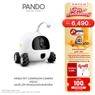 PANDO Pet Companion Camera (PECO) แพนโด้ เปโก้ กล้องหุ่นยนต์สำหรับสัตว์เลี้ยง