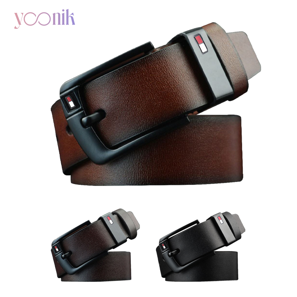 Yoonik เข็มขัดหนัง PU ขนาด 115cm. มีให้เลือก 3สี เหมาะสำหรับผู้ชาย