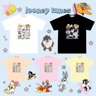 พร้อมส่ง🧸เสื้อยืดโอเวอร์ไซส์ JustAchill loonney tunes