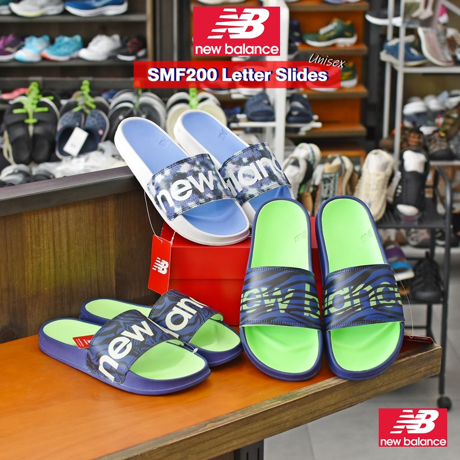 [ลด30% เก็บโค้ด 2509FASHDD] NEW BALANCE SMF200 Letter Slides รองเท้าแตะ นิวบาลานซ์ แท้ ได้ทั้งชายหญิง