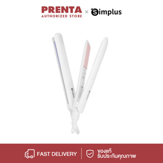 Prenta เครื่องหนีบผมไอออนประจุลบ, ทำผมตรง ลอน 2-in-1, ดีไซน์มินิมอล , ใช้ในบ้าน พกพาสะดวก