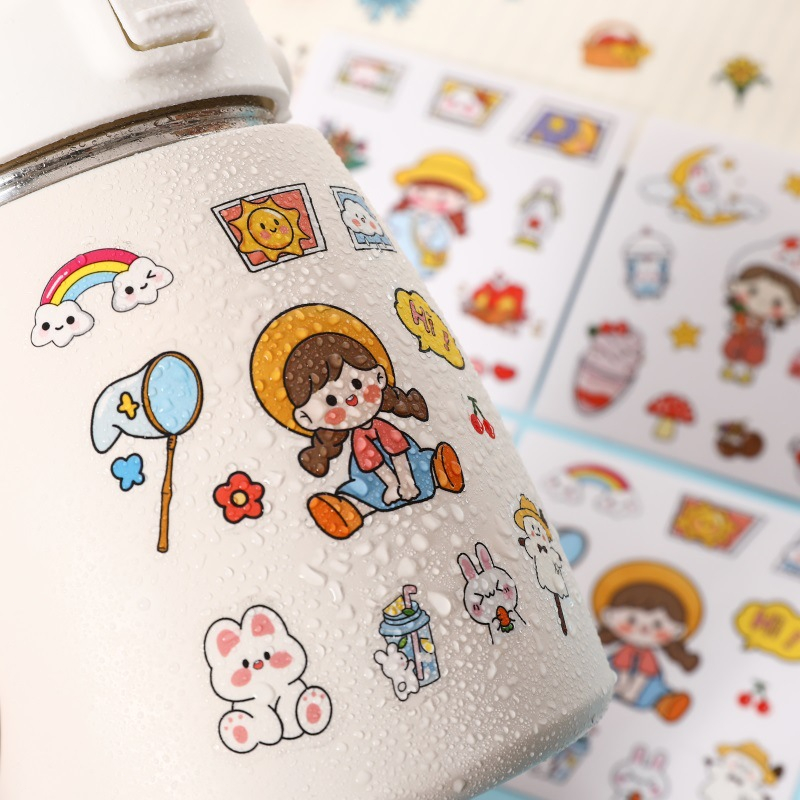 Random สติกเกอร์ ลายการ์ตูน สำหรับตกแต่งไดอารี่ DIY ของขวัญต่อเครื่องปริ้นพกพา