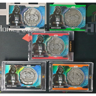 การ์ด 2021 Topps Chrome Star Wars Legacy Darth Vader Ship Medallion [ขายยกเซต 5 ใบ]