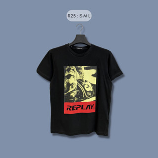 เสื้อยืด replay รหัส 025 สกรีนลายเท่ๆสวมใส่สบาย ระบายอากาศดี