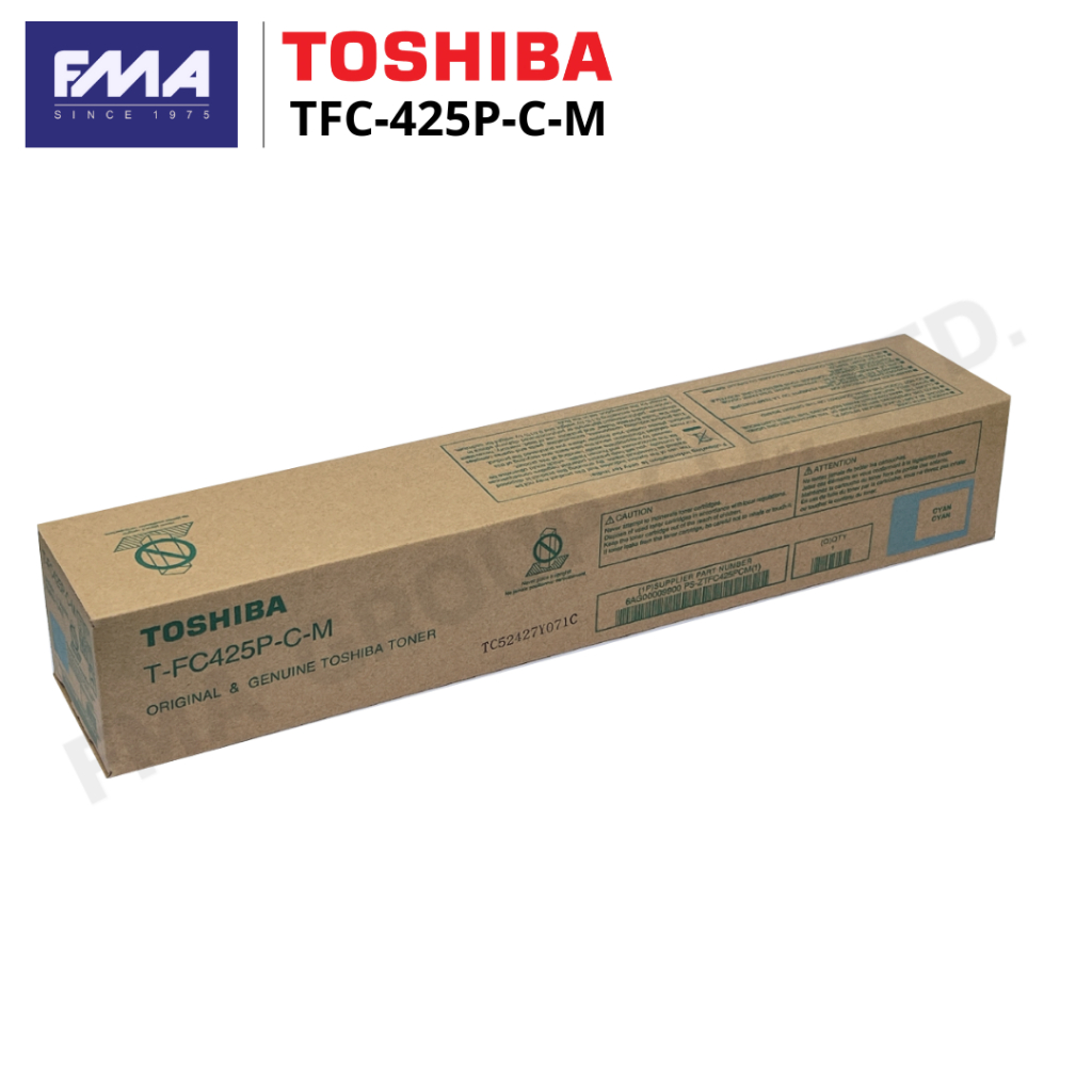 TOSHIBA e-STUDIO หมึกเครื่องถ่ายเอกสารสีฟ้า TFC-425P-C-M สำหรับรุ่น 2520AC / 2521AC / 3025AC / 5525AC