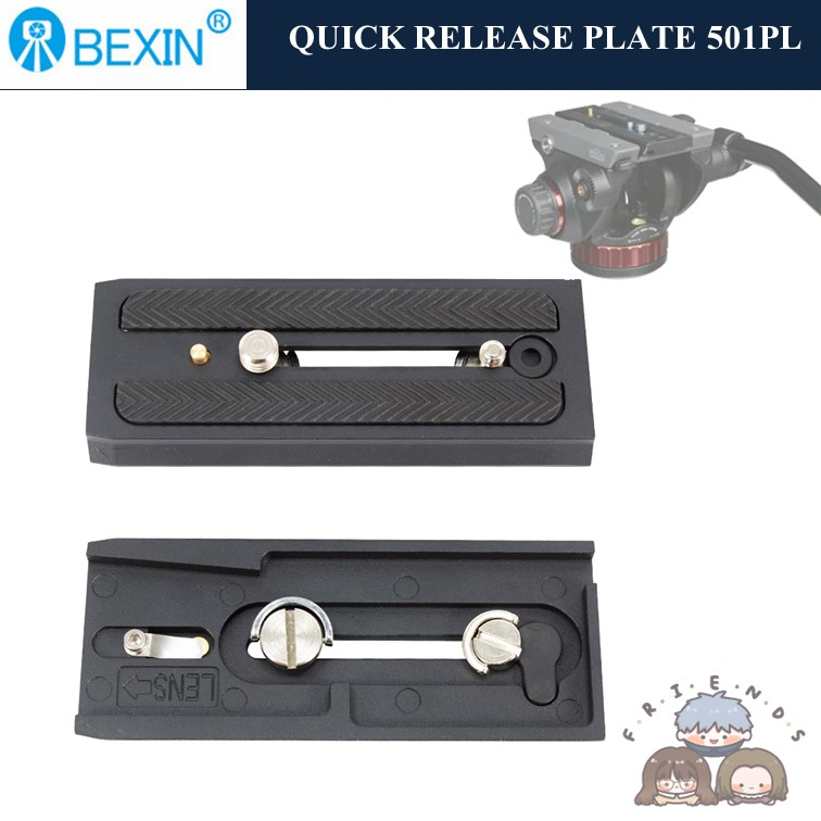 Quick Release Plate 501PL สำหรับ Manfrotto 701HDV 501HDV 503HDV MH055M0-Q5
