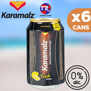 Karamalz Malt Beverage Lemon คาราไมลส์เครื่องดื่มมอล์ต รสเลมอน 330มล.แพ็ค 6 กระป๋อง